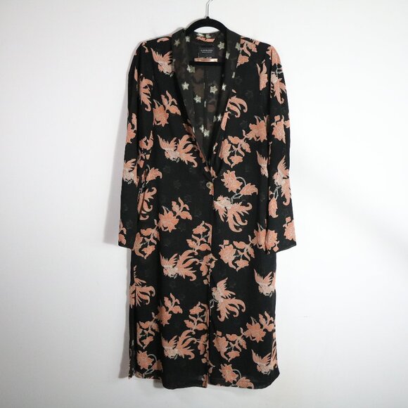 Scotch & Soda Fading Roads Lightweight Floral Duster Cardigan Kimono Small Boho - Picture 1 of 7